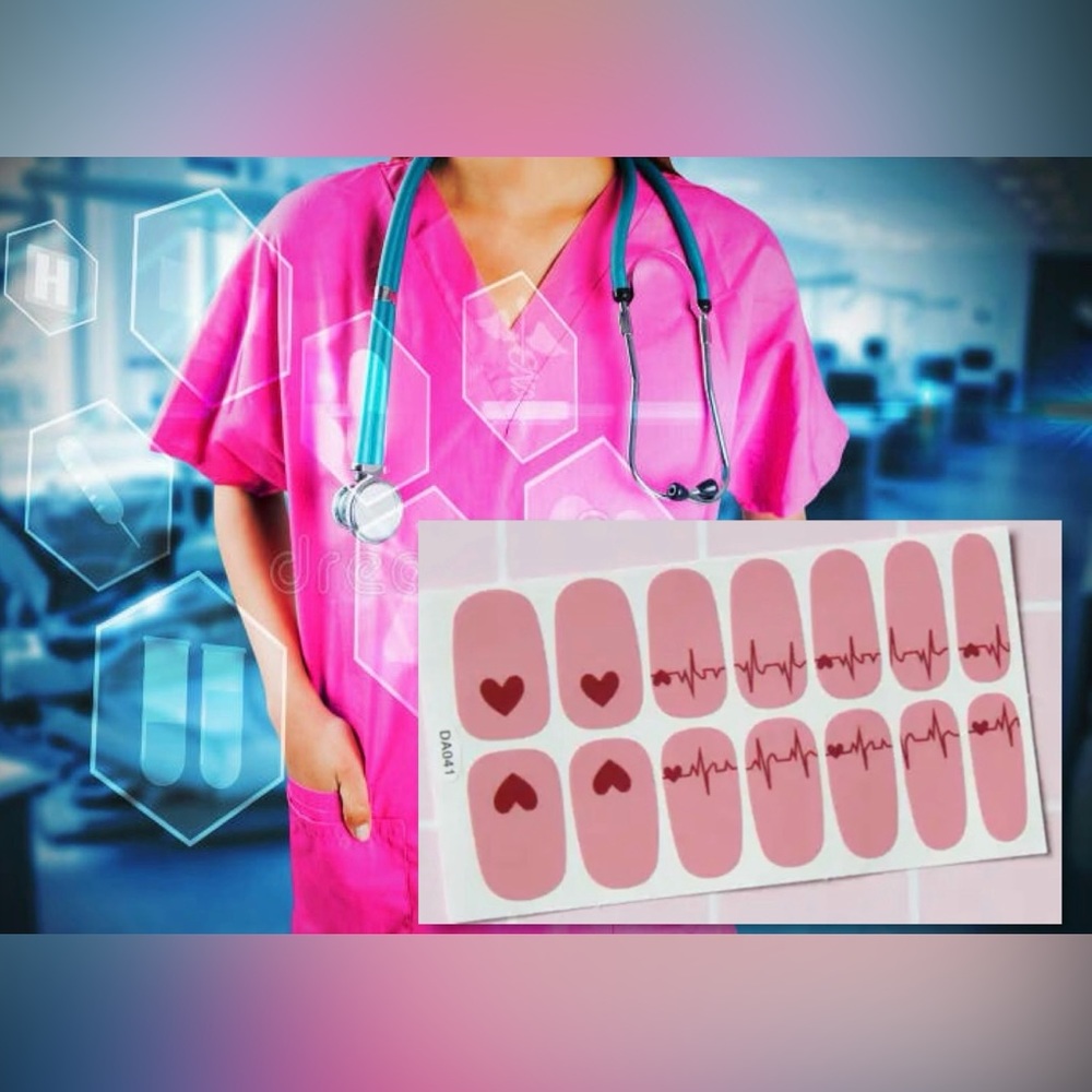 $2 NURSING NAIL STICKER WRAP SET. NEW. $2 WITH ANY $10 ORDER OR MORE